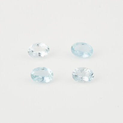 Parcel of 4 x Loose Oval cut Aquamarines totalling 2.94 cts.