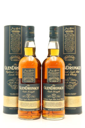 (1) Glendronach Cask Strength Single Malt Scotch Whisky Collection, 2 Bottles Sold as One Lot