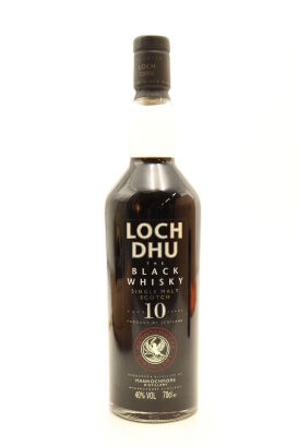 (1) Mannochmore Distillery Loch Dhu The Black 10 Year Old Single Malt Scotch Whisky, 40% ABV