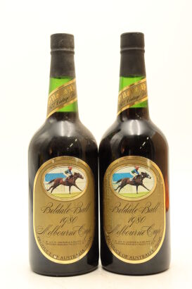 (2) 1977 St Hallett's Vintage Port Racehorse Series - 1980 Melbourne Cup 'Beldale Ball', Barossa Valley