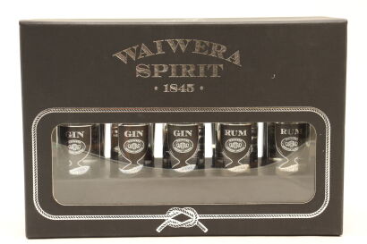 (1) Mixed Ten-Bottle Gift Boxes of Bona Fide Waiwera Spirit Gin, Rum & Vodka, Auckland, 10x Bottles Sold as One Lot