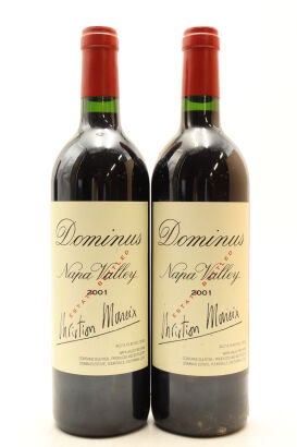 (2) 2001 Dominus Estate Christian Moueix, Napa Valley