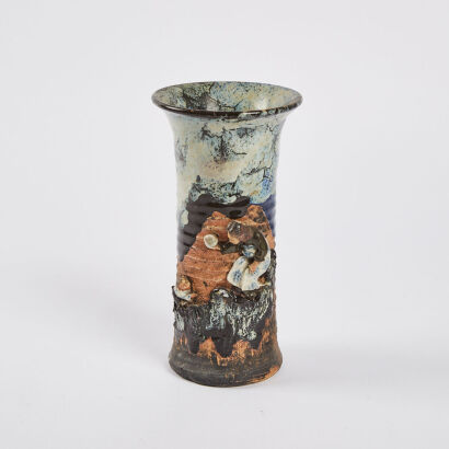 A Japanese Sumida Gawa Vase