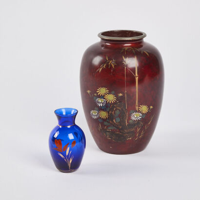 A Pair Of Floral Vases