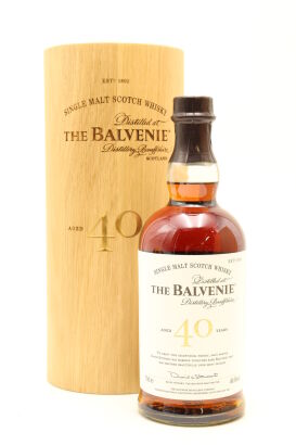 (1) The Balvenie 40 Year Old Single Malt Scotch Whisky, 48.5% ABV