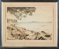 A John Crichton Print Of Rangitoto