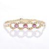 14ct Yellow Gold, .60ct Ruby and .30ct Diamond Bracelet.