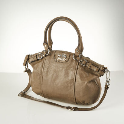 Coach Taupe Leather Bag