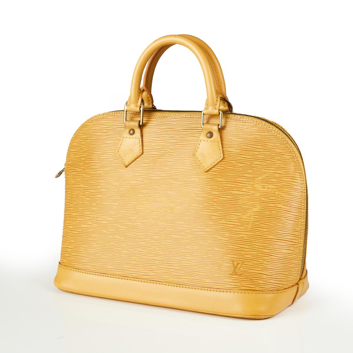 Sold at Auction: Louis Vuitton, Louis Vuitton Yellow Epi Leather