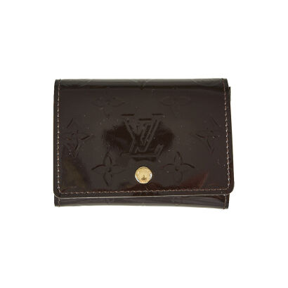 Louis Vuitton Vernis Leather Card Holder with Box