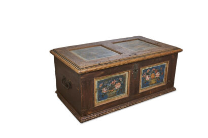 A Dutch Painted Glory Box Chest, dated 1899