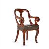 A Leather Seated Regency Style Chair