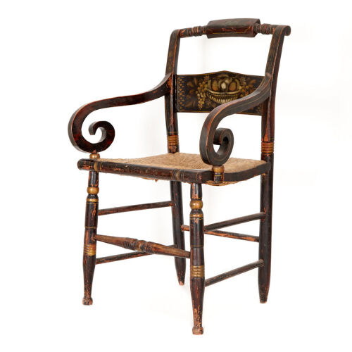 A 19th Century Hitchcock Style Armchair