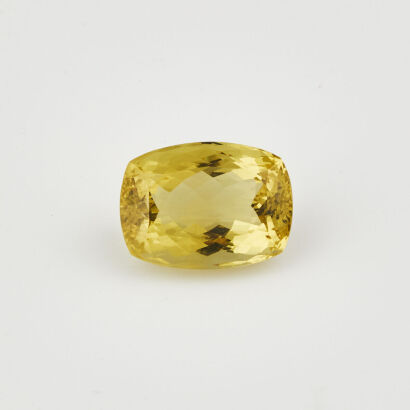 A loose, Cushion cut 13.70ct Heliodor Gemstone