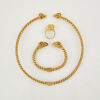 18ct Yellow Gold, Greek Rams Head Necklet / Collier with Matching Cuff and Ring