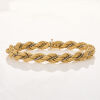 18ct Yellow Gold, 8mm Rope Style Braided Bracelet