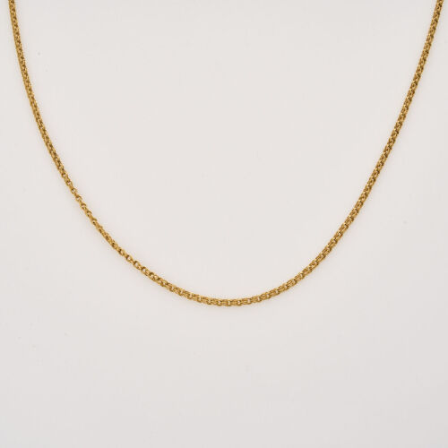 18ct Yellow Gold, 53cm, 2.1mm Double Cable Link Chain