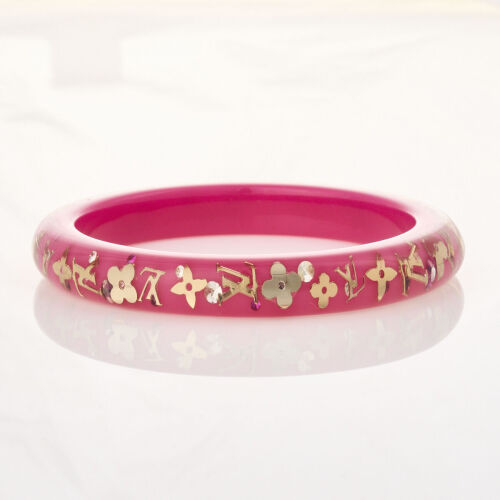 Louis Vuitton Pink Resin Inclusion Bangle