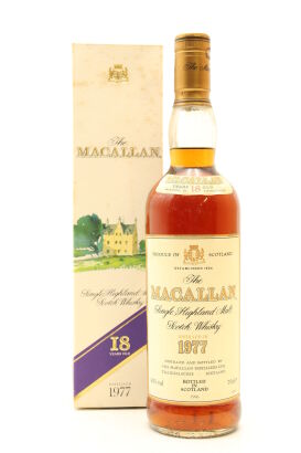 (1) Macallan 1977 18 Year Old Single Malt Scotch Whisky, 43% ABV