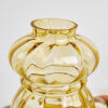 A Pair Of Vintage Amber Ruffled Glass Light Shades - 2