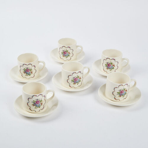 A Crown Lynn Floral Tea Set