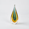 A Murano Sommerso Teardrop Sculpture