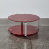 A Red Glass Coffee Table