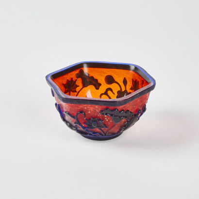 A Vintage Peking Glass Bowl