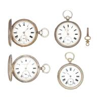 Four Victorian Silver Pocket Watches