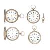 Four Victorian Silver Pocket Watches