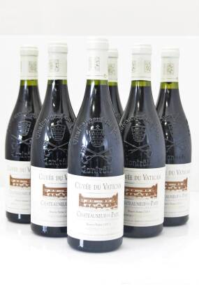 (12) 2003 Cuvee du Vatican Reserve Sixtine Chateauneuf du Papes