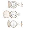 Two Victorian Silver Hunter Pocket Watches both 1891, Plus One Other
