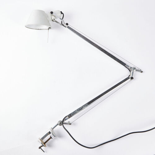 An Artemide Tolomeo Clamp On Desk Lamp