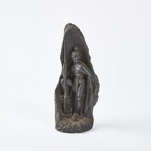 A Lava Sculpture of King Kamehameha