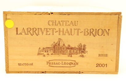 (12) 2001 Chateau Larrivet Haut-Brion, Pessac-Leognan [JR17.5] (OWC)