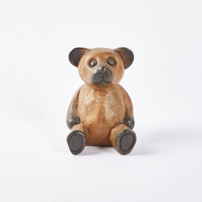 A Vintage Hand Carved Wooden Bear