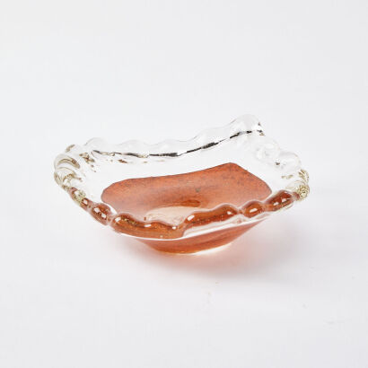 A Handblown Free Form Candy Dish