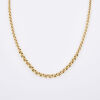 9ct Yellow Gold, 45cm Graduated Belcher Link Necklace