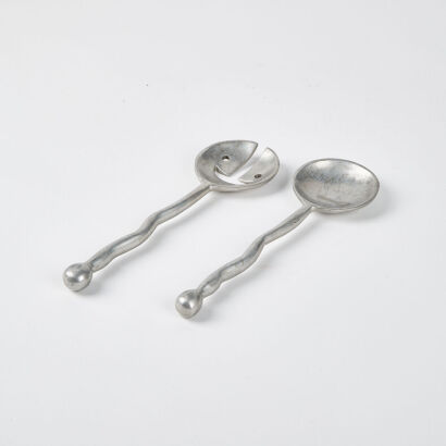 A Pewter Serving Set