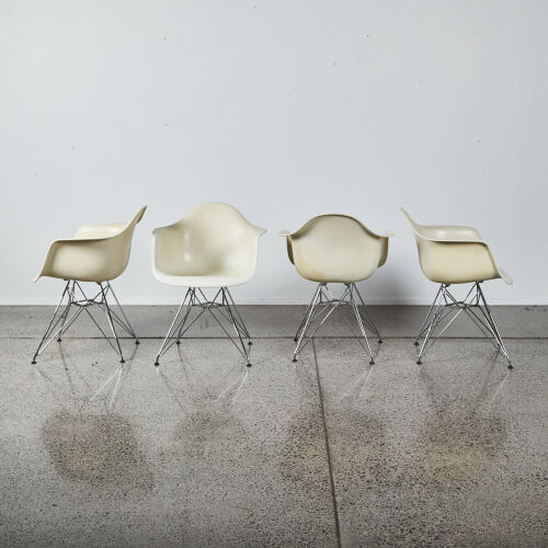 A Set Of Four Eames DAR Effie Tower Chairs For Vitra