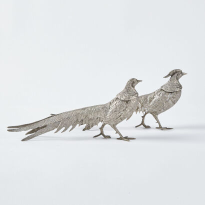 A Pair Of Decorative Pheasants