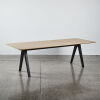 A Scholar Table Birch Top With Oak Legs By Cameron Fogo