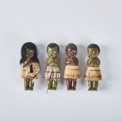 A Collection Of Vintage Maori Dolls c.1930s