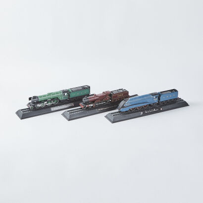 A Set Of Three Train Models