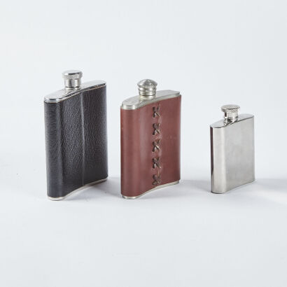 A Trio Of Hip Flasks