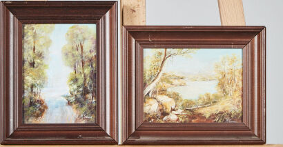 A Pair Of M Scahe Paintings