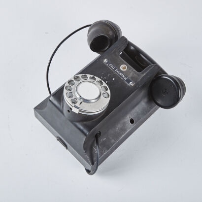 A Bakelite Wall Phone