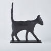 A Life Sized Metal Cat Sculpture - 2
