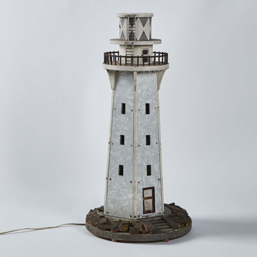 A Handmade Lighthouse Lamp