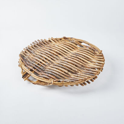 A Woven Willow Fruit Basket